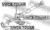 FEBEST VWCB-TOUAR Bearing, propshaft centre bearing